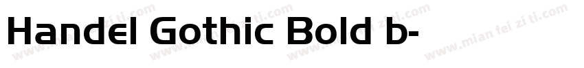 Handel Gothic Bold b字体转换